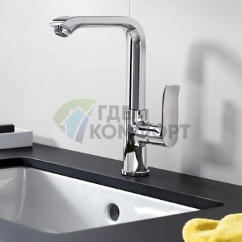 Смеситель для раковины Hansgrohe Metris 31187000: настенный, латунь - фото 2