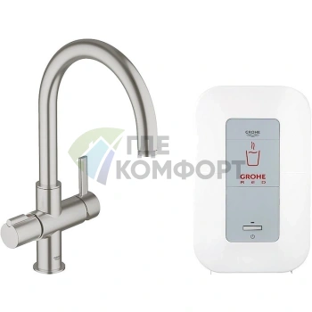 Смеситель Grohe Red Duo с мгновенным водонагревателем для кухни - фото 1