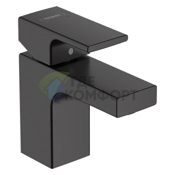 Смеситель для раковины Hansgrohe Vernis Shape матовый черный (71567670) - фото 1