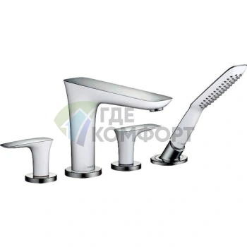 Смеситель Hansgrohe PuraVida 15446000 – для установки на борт ванны