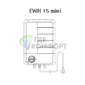 Водонагреватель накопительный электрический AEG EWH 15 mini-15 литров - фото 2