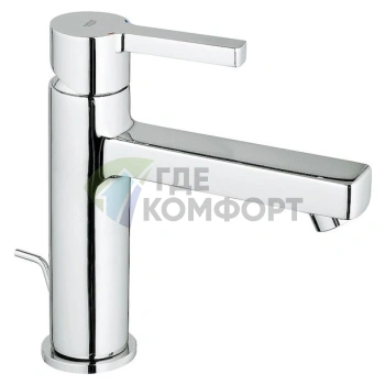 Смеситель Grohe Lineare для раковины с хромированным покрытием и однорычажным механизмом
