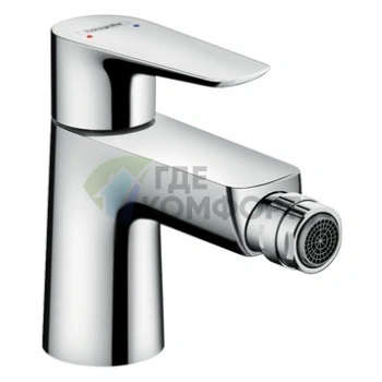 Смеситель для биде Hansgrohe Logis: настенный монтаж, донный клапан, хром (71204000) - фото 1