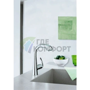 Смеситель для кухни Grohe Zedra 32553SD0 с выдвижной лейкой - фото 2