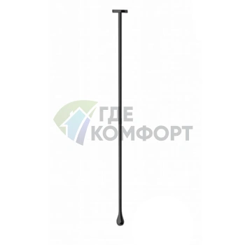 Электронный потолочный смеситель GESSI GOCCIA с кран-фильтром, цвет Black XL (33724#299) - фото 1