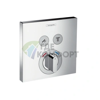 Смеситель для душа Hansgrohe ShowerSelect с двумя кнопками включения, хром (15768000) - фото 1