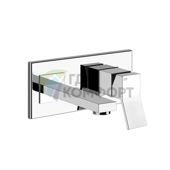 Gessi Rettangolo K Встраиваемый однорычажный смеситель для раковины с изливом 147 мм в хроме (53089#031) - фото 1