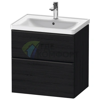 Подвесная тумба Duravit D-Neo с 2 ящиками для раковины, цвет 236765, 634x452x625 мм (DE435401616) - фото 1