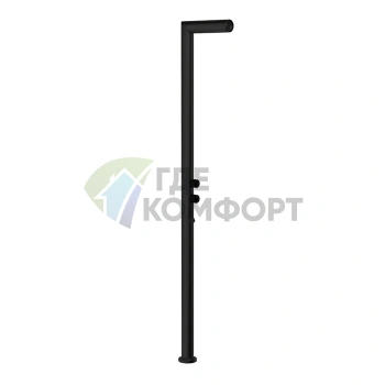 GESSI OUTDOOR Напольная душевая стойка для улицы на 2 выхода, цвет Black XL (63203#299) - фото 1