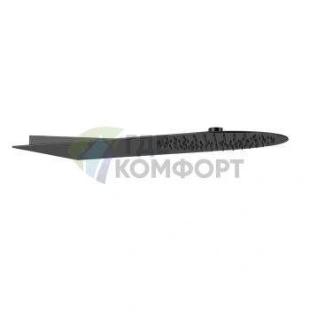 GESSI Tremillimetri Душевая головка настенная 300x550 мм Black Metal Brushed PVD (33071#707) - фото 1