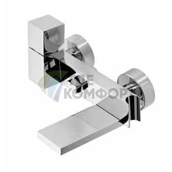 Смеситель для ванной Bossini Cube с девиатором и держателем для душа (Z004101.030) - фото 1