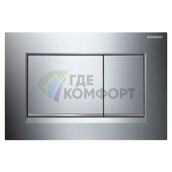 Кнопка смыва Geberit Sigma 30 115.883.KH.1 для скрытого монтажа, хром - фото 1