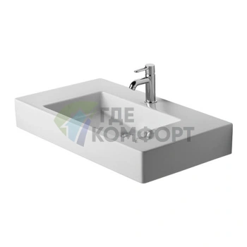 Раковина Duravit Vero для мебели без перелива, 850x490 мм, белая (329850041) - фото 3
