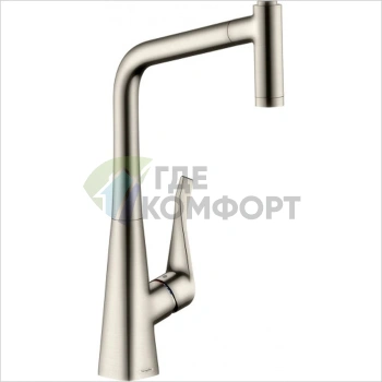 Кухонный смеситель Hansgrohe Talis Select M51 с выдвижным душем и системой sBox (73852800) - фото 1