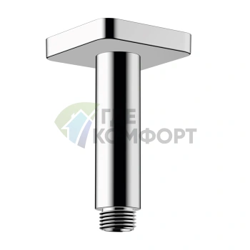 Хромированный держатель для верхнего душа HG Vernis Shape 100 мм G1/2 (26406000) - фото 1
