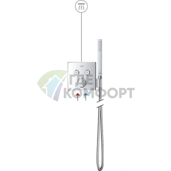 Термостат Grohe Grohtherm SmartControl для ванны с душем - фото 4