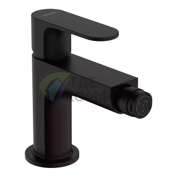 Смеситель для биде Hansgrohe Rebris S с д/клапаном, матовый черный (72210670) - фото 1