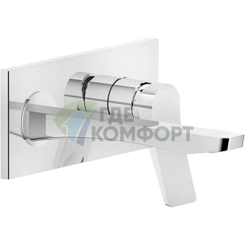 Встраиваемый смеситель для раковины GESSI Rilievo с изливом 215 мм, хром (59089#031) - фото 1
