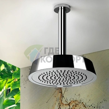 Gessi Cono Душевая головка потолочная шарнирная с защитой от накипи хром (45152#031) - фото 1