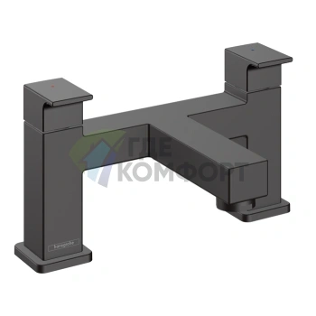 Смеситель для ванны Hansgrohe Vernis Shape накладной матовый черный (71452670) - фото 1