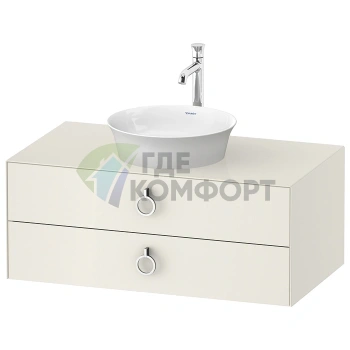 Подвесная тумбочка Duravit White Tulip с 2 ящиками, Nordic White HighGloss (WT49910H4H4) - фото 1