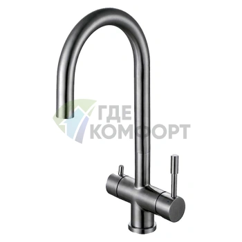 Смеситель Zorg Inox Grantis для кухни из нержавеющей стали - фото 1