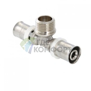 Тройник пресс с наружной резьбой 32х3/4х32 Valtec - фото 1
