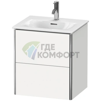 Подвесная тумба Duravit XSquare 234453 с двумя ящиками, 560x510x418 мм, цвет White High Gloss (XS432102222) - фото 1