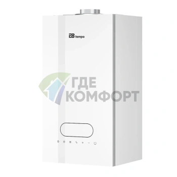 Настенный газовый котел E8 tempo GMB24V (белая стеклянная панель) - фото 1