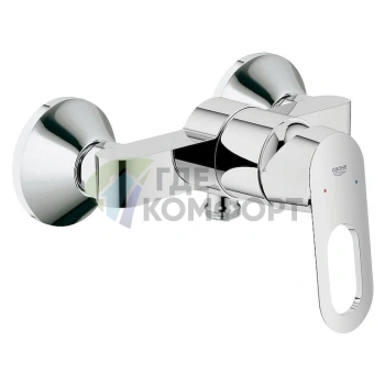 Смеситель для душа Grohe BauLoop 23340000 с термостатом и экономией воды - фото 1