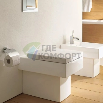 Унитаз напольный Duravit Vero с вертикальным смывом и независимым подключением (2117090000) - фото 1