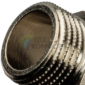 Ниппель STOUT НН переходной 1/2 x 3/8 никелированный - фото 4