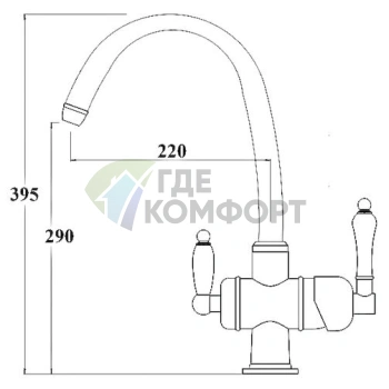 Смеситель Zorg Clean Water ZR 329 YF для кухни: функциональность и стиль - фото 2