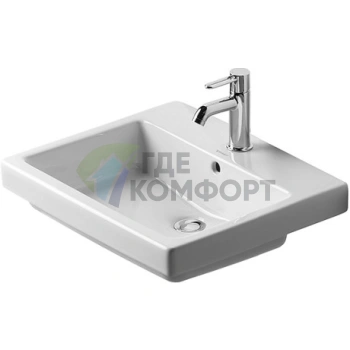 Раковина Duravit Vero для встраивания сверху, 550x465 мм, белая (315550060) - фото 1