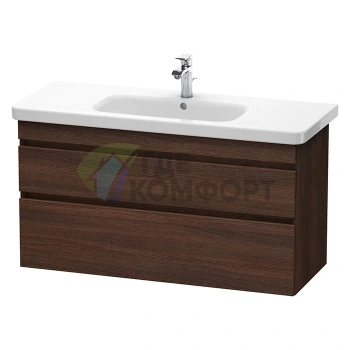 Подвесная тумба DuraStyle DURAVIT 1130 мм, 2 ящика, цвет темный каштан (DS649505353) - фото 1