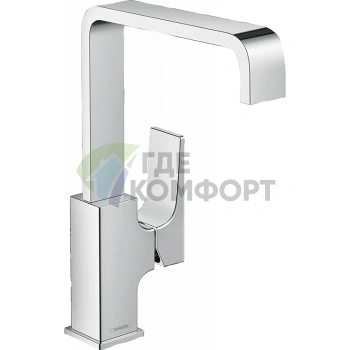 Смеситель для раковины Hansgrohe Metropol на 1 отверстие, с донным клапаном, хром (32511000) - фото 1