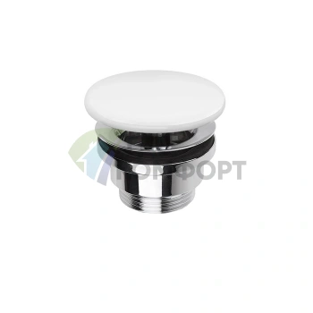 Донный клапан SIMAS с керамической крышкой, клик-клак, белый матовый - фото 1