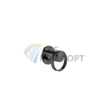 Смеситель Gessi Anello: встраиваемая модель с одним рычагом и выходом, цвет Black XL (63409#299) - фото 1