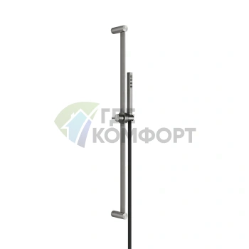 Комплект для душа GESSI 316: штанга и лейка с легкой очисткой, сталь steel brushed (54044#239) - фото 1