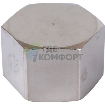 Заглушка ВР 1/4 никелированная Stout - фото 1
