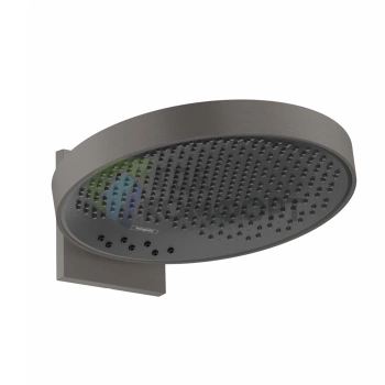 Верхний душ HG Rainfinity 360 3jet с настенным креплением, шлифованный черный хром (26234340) - фото 1