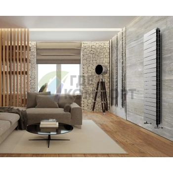 Радиатор биметаллический Royal Thermo Piano Forte Tower silver satin 22 секции - фото 4
