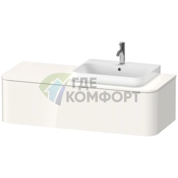 Тумба подвесная Duravit Happy D.2 Plus DX, белая глянцевая, 1 ящик (HP4942R2222) - фото 1