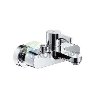 Смеситель для ванны Hansgrohe Metris S настенный с вакуумным переключателем (31460000) - фото 1