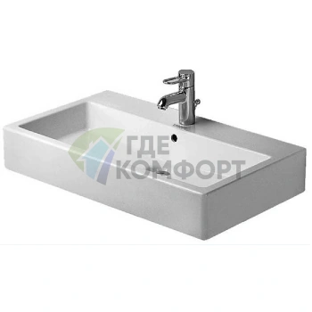 Раковина Duravit Vero 800x470 мм белая встраиваемая (454800000) - фото 2