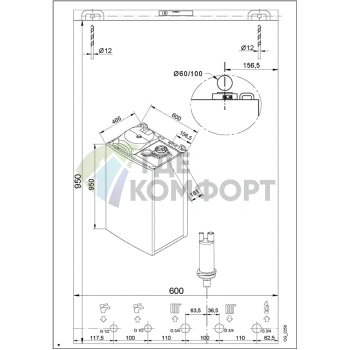 Газовый настенный конденсационный котел Baxi NUVOLA Duo-tec+ 24 GA - фото 3