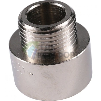 Переходник STOUT ВН 1/2 x 3/8 внутренняя/наружная резьба никелированный - фото 3