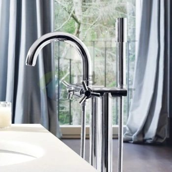 Напольный смеситель Grohe Atrio для ванной — дизайнерское решение - фото 3