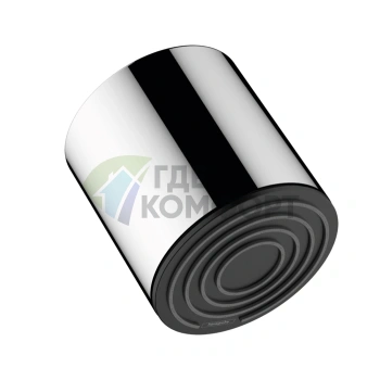 Верхний душ Hansgrohe Pulsify 105 мм с EcoSmart в цвете хром/графит (24132000) - фото 1