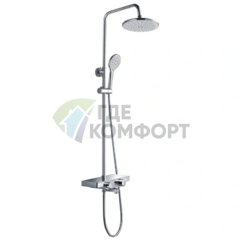 Душевая стойка Rush ST4235-50 с термостатом и тропическим душем - фото 1